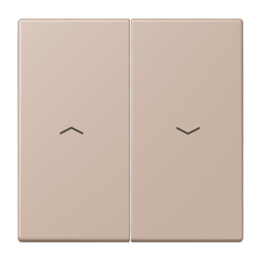 Jung Wippe 2fach, mit Pfeilsymbolen, Serie LS, ombre br?lée claire LC995P240