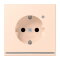 Jung SCHUKO Steckdose, 16 A 250 V ~, mit LED-Orientierungslicht, SAFETY+, Serie LS, rose pâle LC1520-OLNW228