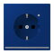Jung SCHUKO Steckdose, 16 A 250 V ~, mit LED-Orientierungslicht, SAFETY+, Serie LS, bleu outremer foncé LC1520-OLNW261