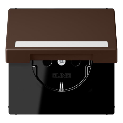 Jung SCHUKO Steckdose, 16 A 250 V ~, mit Schriftfeld, Serie LS, terre d LC1520BFNAKL239