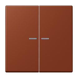 Jung HOME Taster 2fach, Serie LS, terre sienne...