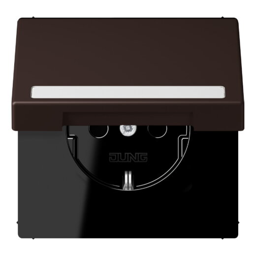 Jung SCHUKO Steckdose, 16 A 250 V ~, mit Schriftfeld, Serie LS, terre d LC1520BFNAKL252