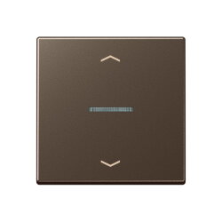 Jung HOME Taster 1fach, mit Pfeilsymbolen, Serie A, mokka...