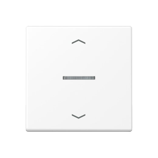 Jung HOME Taster 1fach, mit Pfeilsymbolen, Thermoplast lackiert, Serie A, schneeweiß matt BTA17101PWWM