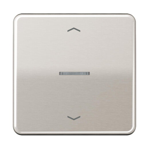 Jung HOME Taster 1fach, mit Pfeilsymbolen, Aluminium eloxiert, Serie CD, platin BTCD17101PPT