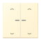 Jung HOME Taster 2fach, mit Pfeilsymbolen, Serie LS, blanc BTLC17102P201