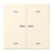 Jung HOME Taster 2fach, mit Pfeilsymbolen, Serie LS, blanc ivoire BTLC17102P245