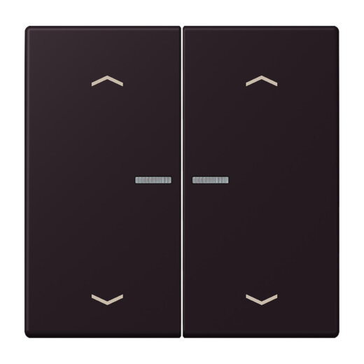 Jung HOME Taster 2fach, mit Pfeilsymbolen, Serie LS, noir divoire BTLC17102P248