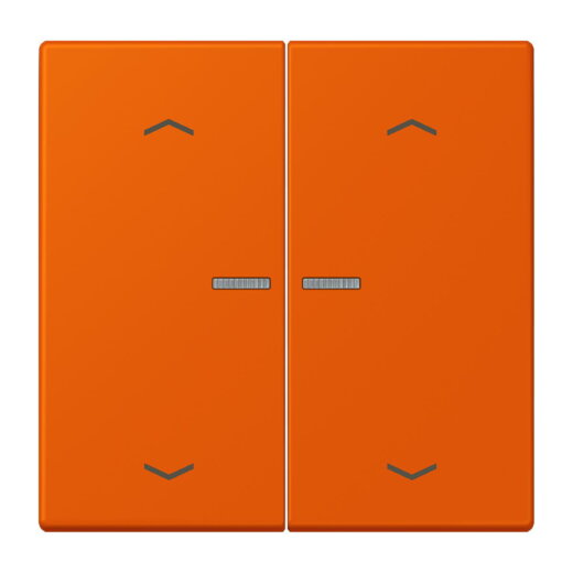 Jung HOME Taster 2fach, mit Pfeilsymbolen, Serie LS, orange vif BTLC17102P260