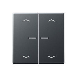 Jung HOME Taster 2fach, mit Pfeilsymbolen, Thermoplast...