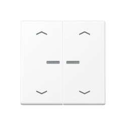 Jung HOME Taster 2fach, mit Pfeilsymbolen, Thermoplast...