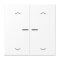 Jung HOME Taster 2fach, mit Pfeilsymbolen, Serie LS, schneeweiß matt BTLS17102PWWM