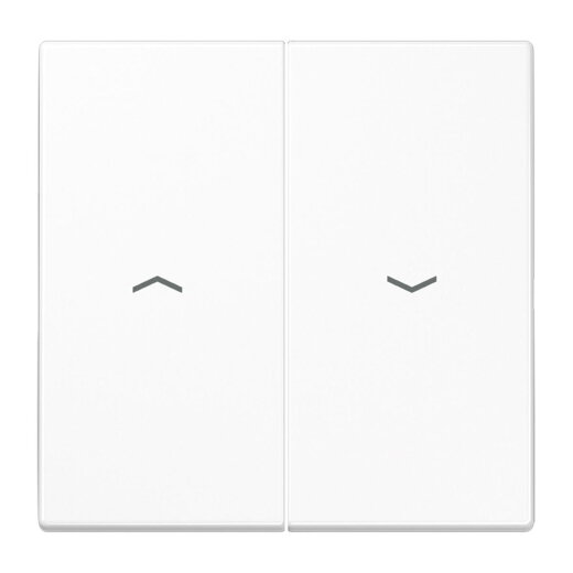 Jung Wippe 2fach, mit Pfeilsymbolen, Duroplast antimikrobiell, Serie LS, alpinweiß SPLS995PWW