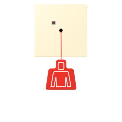 Jung Notrufsystem Zugtaster, Serie LS, blanc NRSLC0834ZT201