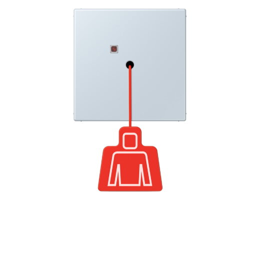 Jung Notrufsystem Zugtaster, Serie LS, outremer pale NRSLC0834ZT209