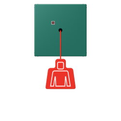 Jung Notrufsystem Zugtaster, Serie LS, vert anglais...