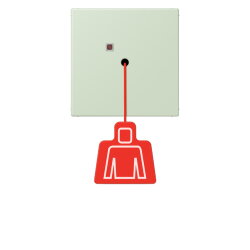 Jung Notrufsystem Zugtaster, Serie LS, vert anglâis...