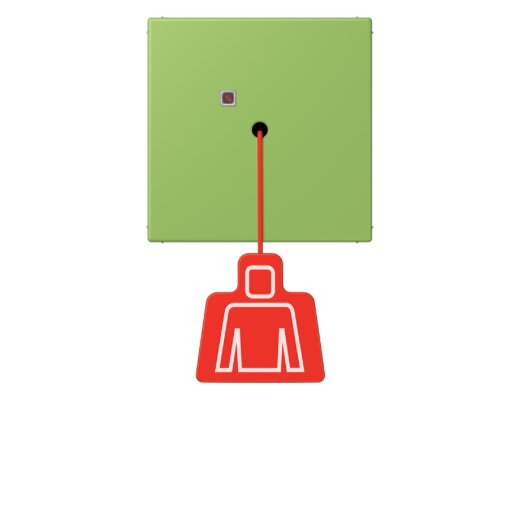 Jung Notrufsystem Zugtaster, Serie LS, vert 31 NRSLC0834ZT220