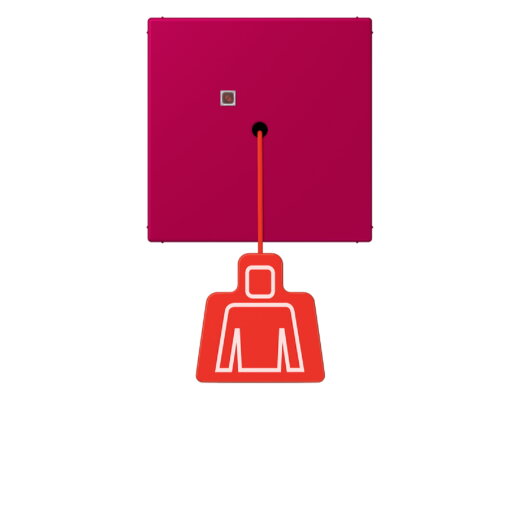 Jung Notrufsystem Zugtaster, Serie LS, rouge rubia NRSLC0834ZT230