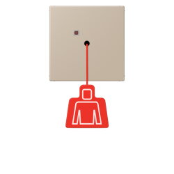 Jung Notrufsystem Zugtaster, Serie LS, ombre naturelle...
