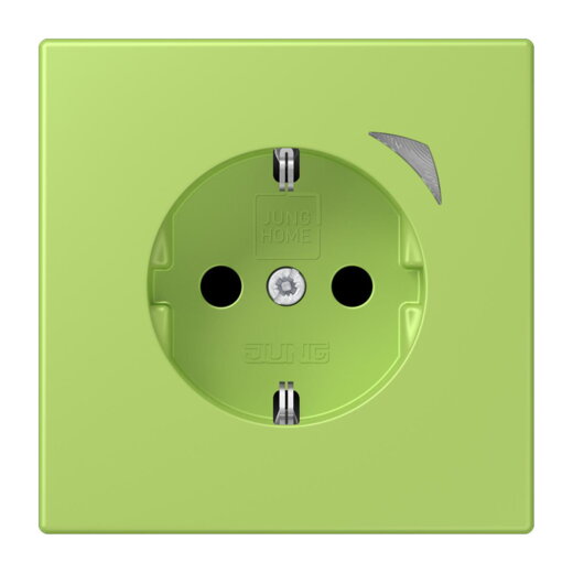 Jung HOME SCHUKO® Steckdose, 16 A 250 V ~, Energy, Schraubklemmen, mit Funktionsanzeige, SAFETY+, Thermoplast BTLC1521SE221