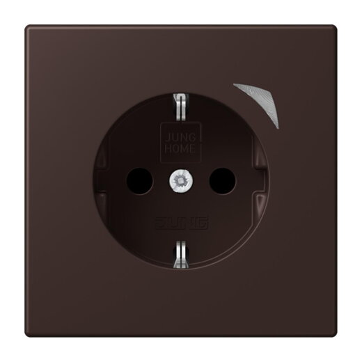 Jung HOME SCHUKO® Steckdose, 16 A 250 V ~, Energy, Schraubklemmen, mit Funktionsanzeige, SAFETY+, Thermoplast BTLC1521SE252