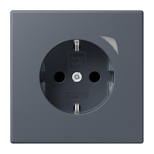 Jung HOME SCHUKO® Steckdose, 16 A 250 V ~, Energy, Schraubklemmen, mit Funktionsanzeige, SAFETY+, Thermoplast BTLC1521SE262