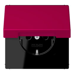 Jung SCHUKO Steckdose, 16 A 250 V ~, Serie LS, rouge...