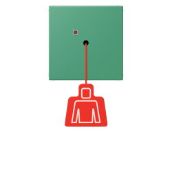 Jung Notrufsystem Zugtaster, Serie LS, vert 59...