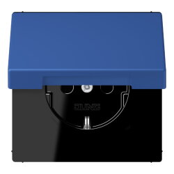 Jung SCHUKO Steckdose, 16 A 250 V ~, Serie LS, bleu...