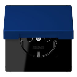 Jung SCHUKO Steckdose, 16 A 250 V ~, Serie LS, bleu...