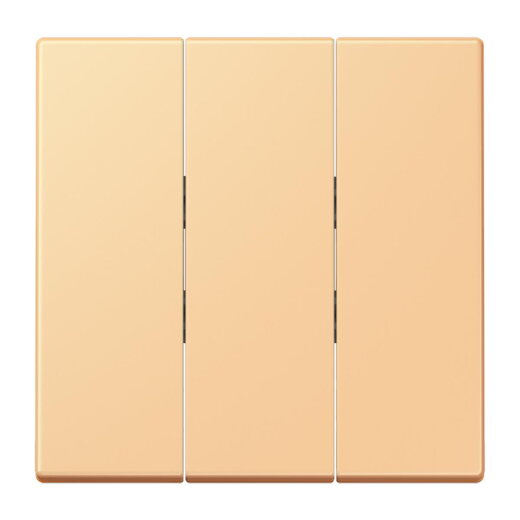 Jung Wippe 3fach, Thermoplast lackiert, Serie LS, terre sienne claire 59 LC993BF258