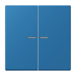 Jung Wippe 2fach mit Lichtleiter, Serie LS, bleu...