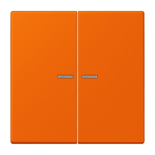 Jung Wippe 2fach mit Lichtleiter, Serie LS, orange LC995KO5224