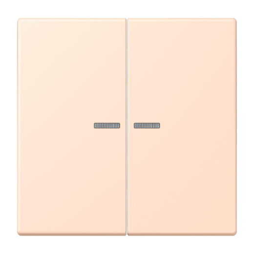 Jung Wippe 2fach mit Lichtleiter, Serie LS, rose pâle LC995KO5228