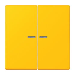 Jung Wippe 2fach mit Lichtleiter, Serie LS, le jaune vif...