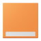 Jung Wippe 1fach, mit Schriftfeld, Serie LS, orange clair LC990NA225