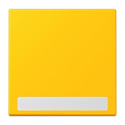 Jung Wippe 1fach, mit Schriftfeld, Serie LS, le jaune vif...