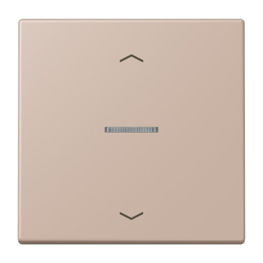 Jung Wippe mit Lichtleiter, mit Pfeilsymbolen für Taster 1fach, Serie LS, ombre br?lée claire LC101KO5P240