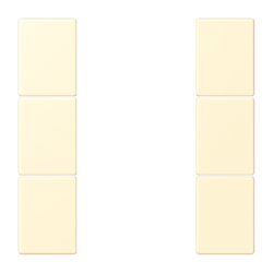 Jung Tastensatz 3fach, F50, Serie LS, blanc LC503TSA201