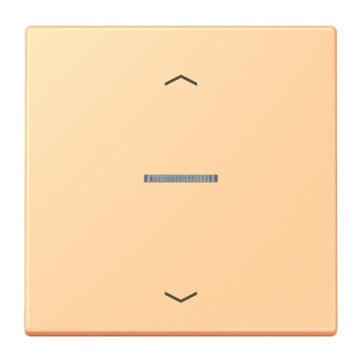 Jung Wippe mit Lichtleiter, mit Pfeilsymbolen für Taster 1fach, Serie LS, terre sienne claire 59 LC101KO5P258