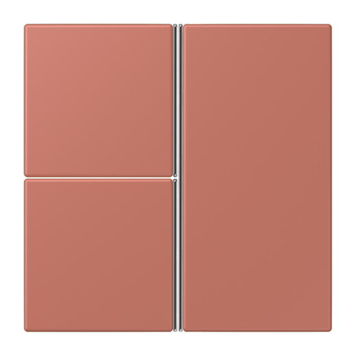 Jung Tastensatz 3fach, F40, Serie LS, terre sienne brique LC403TSA236