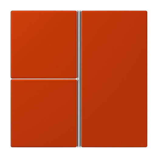 Jung Tastensatz 3fach, F40, Serie LS, rouge vermillon 59 LC403TSA244