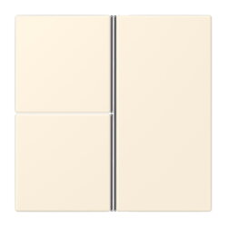 Jung Tastensatz 3fach, F40, Serie LS, blanc ivoire...