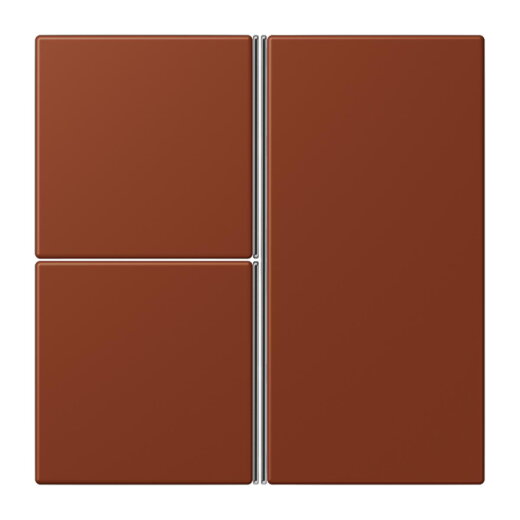 Jung Tastensatz 3fach, F40, Serie LS, terre sienne br?lée 59 LC403TSA247