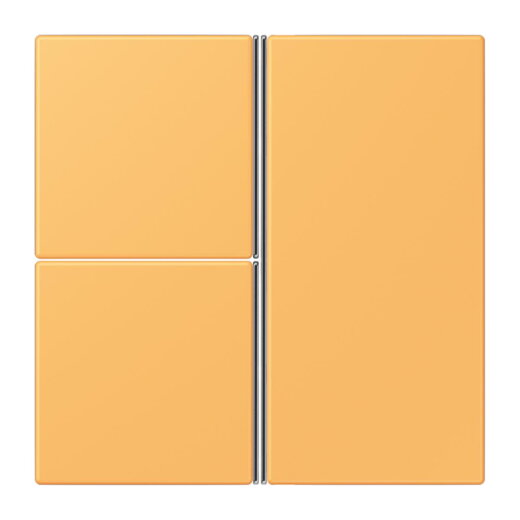 Jung Tastensatz 3fach, F40, Serie LS, ocre jaune clair LC403TSA254