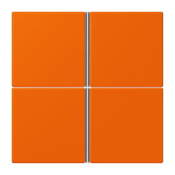 Jung Tastensatz 4fach, F40, Serie LS, orange LC404TSA224