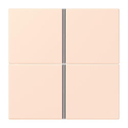 Jung Tastensatz 4fach, F40, Serie LS, orange pâle...