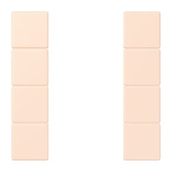 Jung Tastensatz 4fach, F50, Serie LS, orange pâle...