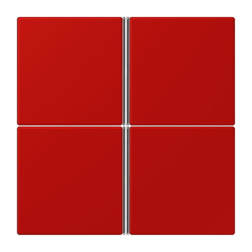 Jung Tastensatz 4fach, F40, Serie LS, rouge vermillon 31 LC404TSA227